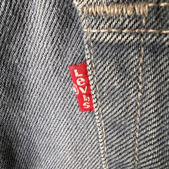 Levis Jeans Mens Size 34 X 30 Slate Blue Gray 501 Button Fly Straight Leg - Picture 3 of 16